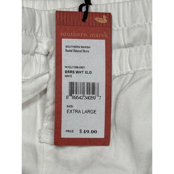 Southern Marsh White Rachel Relaxed Shorts Elastic XL NWT $49 - Picture 3 of 3